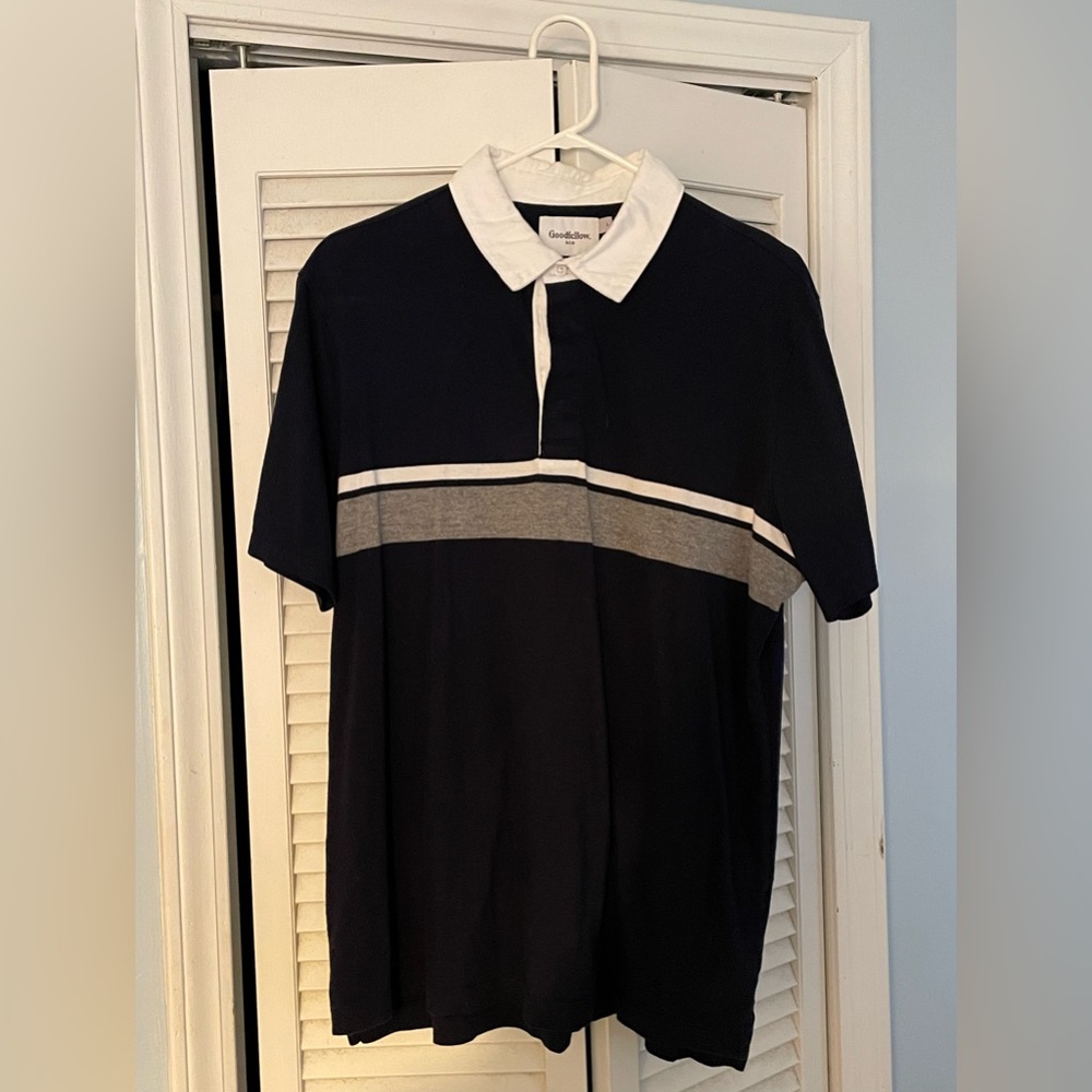 Mens GoodFellow & Co. short sleeve 1/4 button polo